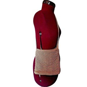 Carlo D'Santi Womens Purse Tan Crochet